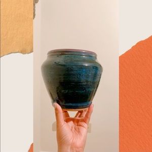 Hadmande Vase Wide Mouth Rustic